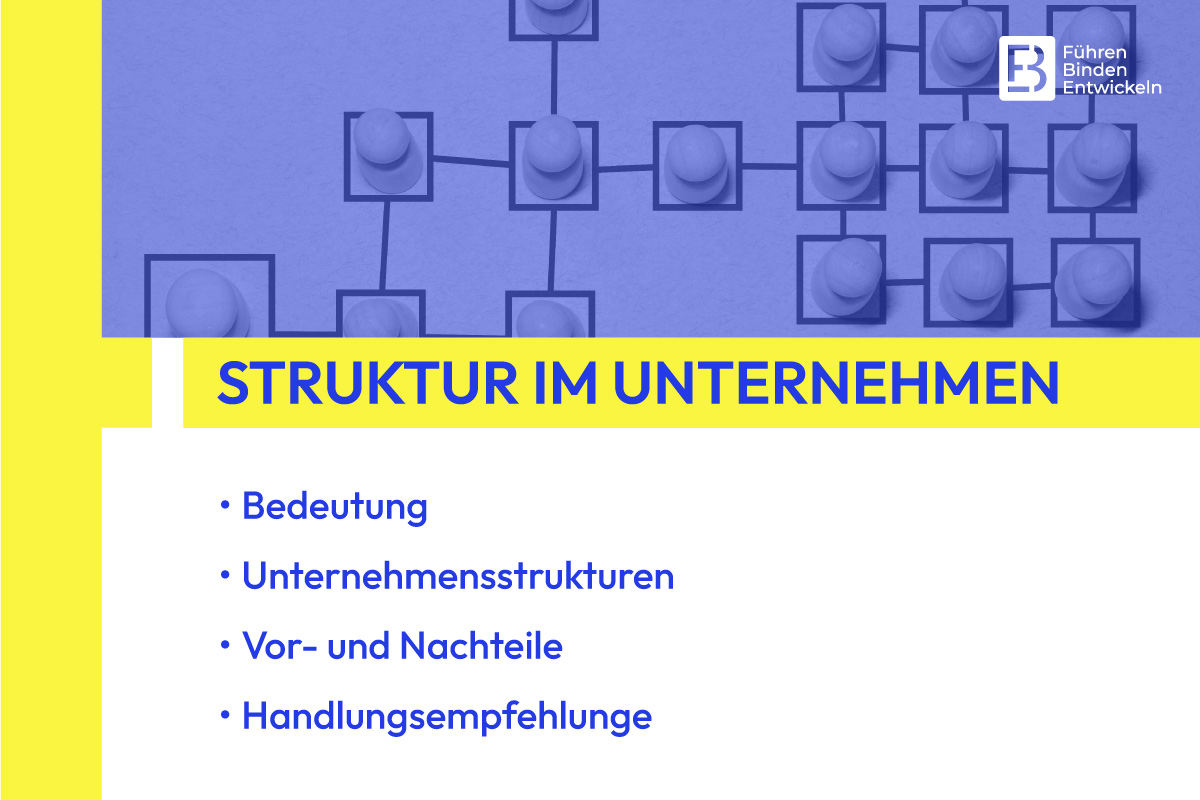 Struktur im Unternehmen: Arten und Besonderheiten
